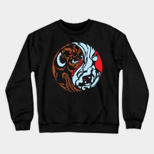 Krampus Santa Ying Yang Crewneck Sweatshirt